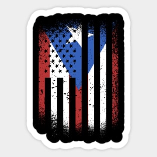 Puerto Rican American Sticker